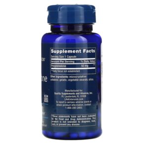 Life Extension Pregnenolone 50 mg 100 Capsules 3 Thực phẩm bổ sung Life Extension Pregnenolone 50 mg 100 Capsules 737870302100