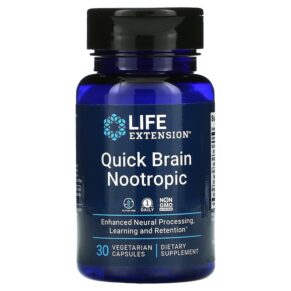 Thực phẩm chức năng Life Extension Quick Brain Nootropic 30 Vegetarian Capsules 737870240631