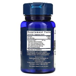 Thực phẩm bổ sung Life Extension Resveratrol Elite 30 Vegetarian Capsules 737870221067