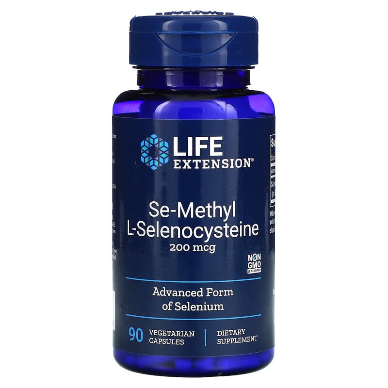 Life Extension Se-Methyl L- Selenocysteine 200 mcg 90 Vegetarian Capsules 8 Thực phẩm chức năng Life Extension Se-Methyl L- Selenocysteine 200 mcg 90 Vegetarian Capsules 737870187998