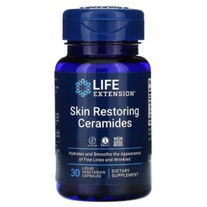 Thực phẩm chức năng Life Extension Skin Restoring Ceramides 30 Liquid Vegetarian Capsules 737870209638