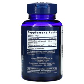Thực phẩm bổ sung Life Extension Super-Absorbable CoQ10 (Ubiquinone) with d-Limonene 100 mg 60 Softgels 737870195160