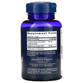 Thực phẩm bổ sung Life Extension Super-Absorbable CoQ10 with d-Limonene 50 mg 60 Softgels 737870194965