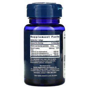 Thực phẩm bổ sung Life Extension Super K 90 Softgels 737870233435