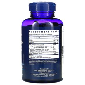 Thực phẩm bổ sung Life Extension Super Omega-3 240 Softgels 737870198628