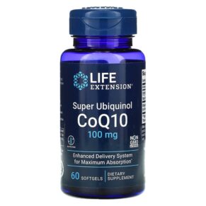 Thực phẩm chức năng Life Extension Super Ubiquinol CoQ10 100 mg 60 Softgels 737870192961