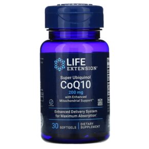 Thực phẩm chức năng Life Extension Super Ubiquinol CoQ10 with Enhanced Mitochondrial Support 200 mg 30 Softgels 737870143123