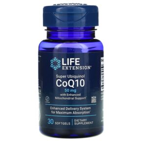 Thực phẩm chức năng Life Extension Super Ubiquinol CoQ10 with Enhanced Mitochondrial Support 50 mg 30 Softgels 737870142737