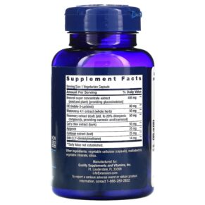 Thực phẩm bổ sung Life Extension Triple Action Cruciferous Vegetable Extract 60 Vegetarian Capsules 737870146865