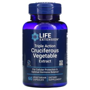 Thực phẩm chức năng Life Extension Triple Action Cruciferous Vegetable Extract 60 Vegetarian Capsules 737870146865