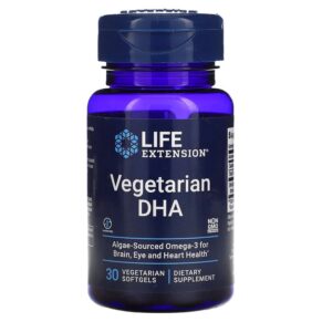 Thực phẩm chức năng Life Extension Vegetarian DHA 30 Vegetarian Softgels 737870164036
