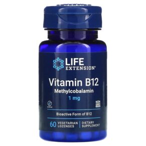 Thực phẩm chức năng Life Extension Vitamin B12 Methylcobalamin 1 mg 60 Vegetarian Lozenges 737870153665