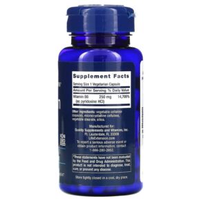 Life Extension Vitamin B6 250 mg 100 Vegetarian Capsules 3 Thực phẩm bổ sung Life Extension Vitamin B6 250 mg 100 Vegetarian Capsules 737870153511
