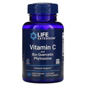 Thực phẩm chức năng Life Extension Vitamin C and Bio-Quercetin Phytosome 60 Vegetarian Tablets 737870222866