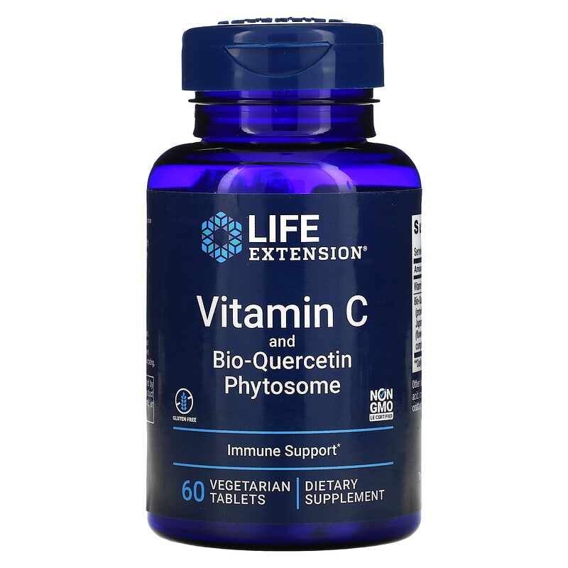 Life Extension Vitamin C and Bio-Quercetin Phytosome 60 Vegetarian Tablets 8 Thực phẩm chức năng Life Extension Vitamin C and Bio-Quercetin Phytosome 60 Vegetarian Tablets 737870222866