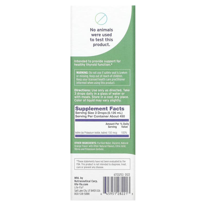 Life-flo Liquid Iodine Plus Natural Orange 2 fl oz (59 ml) 2 Thực phẩm bổ sung Life-flo Liquid Iodine Plus Natural Orange 2 fl oz (59 ml) 645951282213