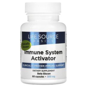 Thực phẩm chức năng Life Source Basics (WGP Beta Glucan) Immune System Activator 500 mg 60 Capsules 666107130042