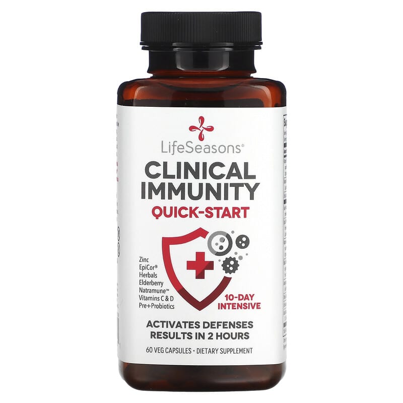 LifeSeasons Clinical Immunity Quick-Start 60 Veg Capsules 8 Thực phẩm chức năng LifeSeasons Clinical Immunity Quick-Start 60 Veg Capsules 810034445001