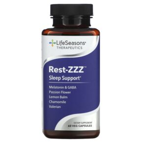 Thực phẩm chức năng LifeSeasons Rest-ZZZ Sleep Support 60 Veg Capsules 853760002162