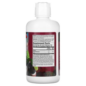 Thực phẩm bổ sung LifeTime Vitamins Life's Basics 4-In-1 Superfruit Juice Blend Acai Mangosteen Noni & Goji 32 fl oz (946 ml) 053232290336