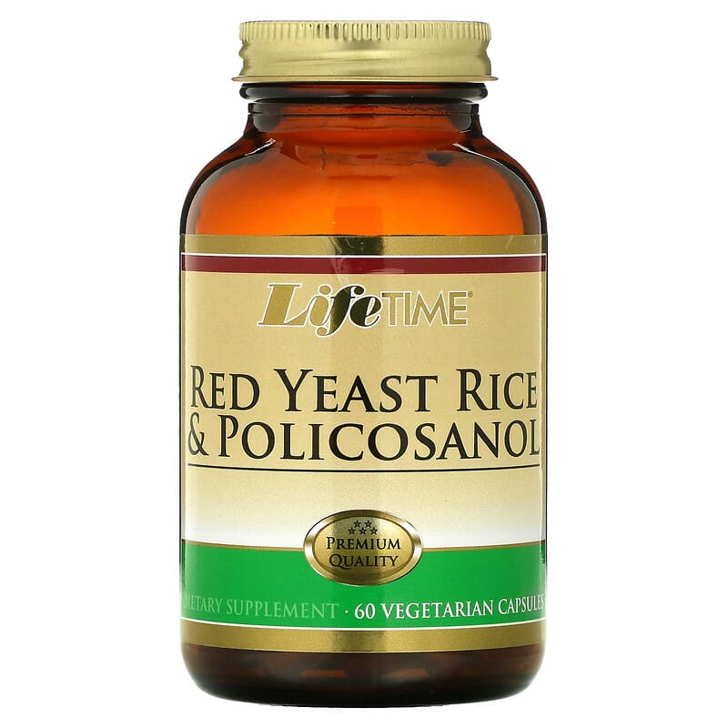 LifeTime Vitamins Red Yeast Rice & Policosanol 60 Vegetarian Capsules 8 Thực phẩm chức năng LifeTime Vitamins Red Yeast Rice & Policosanol 60 Vegetarian Capsules 053232290114