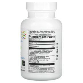 Thực phẩm bổ sung Little DaVinci Chewable Kidbiotic Natural Tropical Fruit 90 Tablets 026664014054