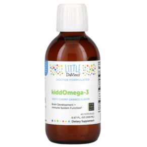 Thực phẩm chức năng Little DaVinci KiddOmega-3 Tasty Cherry Orange Flavor 6.67 fl oz (200 ml) 026664014092