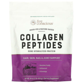 Thực phẩm chức năng Live Conscious Collagen Peptides Unflavored 16 oz (454 g) 850008273193