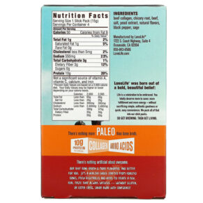 Thực phẩm bổ sung Lonolife Broth Beef Bone Paleo 4 Stick Packs .53 oz (15 g) Each 857946006258