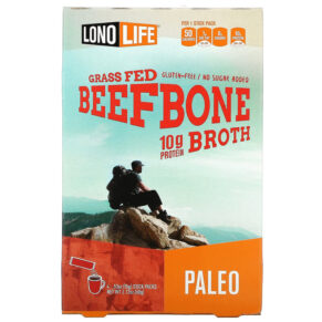 Thực phẩm chức năng Lonolife Broth Beef Bone Paleo 4 Stick Packs .53 oz (15 g) Each 857946006258