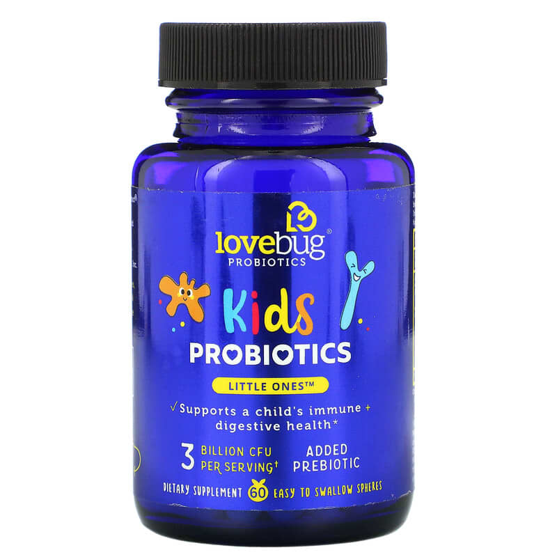 LoveBug Probiotics Kids Probiotics Little Ones 3 Billion CFU 60 Easy To Swallow Spheres 8 Thực phẩm chức năng LoveBug Probiotics Kids Probiotics Little Ones 3 Billion CFU 60 Easy To Swallow Spheres 861383000311