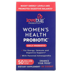 Thực phẩm chức năng LoveBug Probiotics Women's Health Probiotic Daily Probiotic 50 Billion CFU 30 Count 850002716191