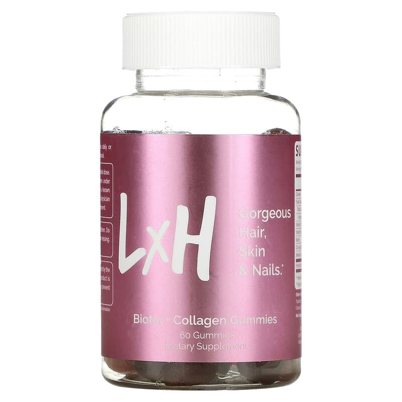 LxH Biotin + Collagen Gummies 60 Gummies 8 Thực phẩm chức năng LxH Biotin + Collagen Gummies 60 Gummies 850019396119