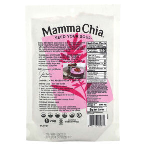 Thực phẩm bổ sung Mamma Chia Chia Pudding Mix Dragon Fruit 5.3 oz (150 g) 856516005875