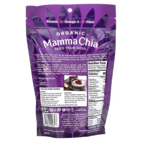 Mamma Chia Organic White Chia Seed 12 oz (340 g) 3 Thực phẩm bổ sung Mamma Chia Organic White Chia Seed 12 oz (340 g) 856516002348