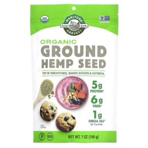 Thực phẩm chức năng Manitoba Harvest Organic Ground Hemp Seed 7 oz (198 g) 697658410802