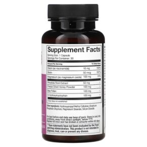 Thực phẩm bổ sung Manuka Doctor Relax Magnesium & Niacin + Manuka Honey 30 Capsules 810057720444