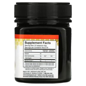 Thực phẩm bổ sung ManukaGuard Immune Support Manuka Honey MGO 100 8.8 oz (250 g) 858631002845