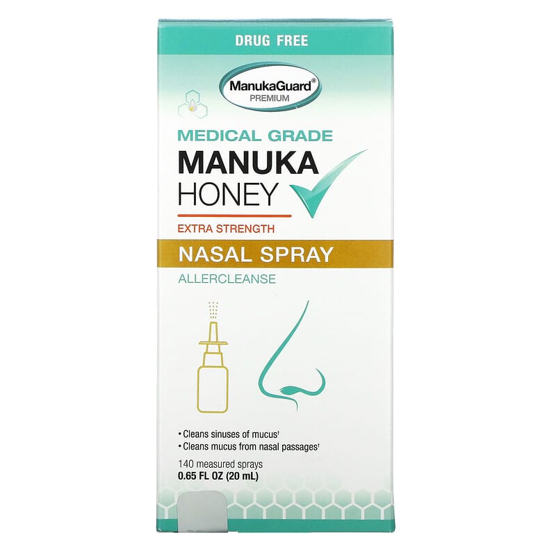 ManukaGuard Manuka Honey Medical Grade Extra Strength Nasal Spray 0.65 fl oz (20 ml) 8 Thực phẩm chức năng ManukaGuard Manuka Honey Medical Grade Extra Strength Nasal Spray 0.65 fl oz (20 ml) 858631002579