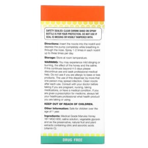ManukaGuard Medical Grade Manuka Honey Sinus Cleanser 0.65 fl oz (20 ml) 3 Thực phẩm bổ sung ManukaGuard Medical Grade Manuka Honey Sinus Cleanser 0.65 fl oz (20 ml) 858631002562