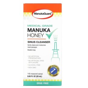 Thực phẩm chức năng ManukaGuard Medical Grade Manuka Honey Sinus Cleanser 0.65 fl oz (20 ml) 858631002562