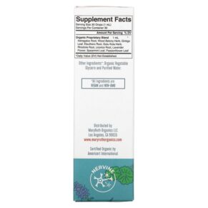 Thực phẩm bổ sung MaryRuth Organics Herbals Organic Kids Focus & Attention Liquid Drops 1 fl oz (30 ml) 856645008495