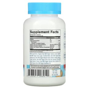 Thực phẩm bổ sung MaryRuth Organics K2 + D3 Calcium Gummies Peach Mango and Apricot 60 Gummies 856645008051