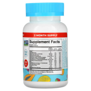 Thực phẩm bổ sung MaryRuth Organics Kids Multivitamin Gummies Strawberry Papaya and Super Punch 60 Gummies 856645008389