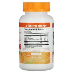 Thực phẩm bổ sung MaryRuth Organics Kids Omega-3 Gummies Ages 2+ Orange 60 Gummies 850018471459