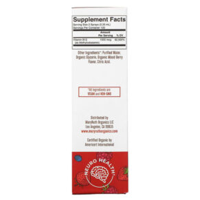 MaryRuth Organics Organic Methly B12 Liquid Spray Extra Strength Berry 1 fl oz (30 ml) 3 Thực phẩm bổ sung MaryRuth Organics Organic Methly B12 Liquid Spray Extra Strength Berry 1 fl oz (30 ml) 861365000469
