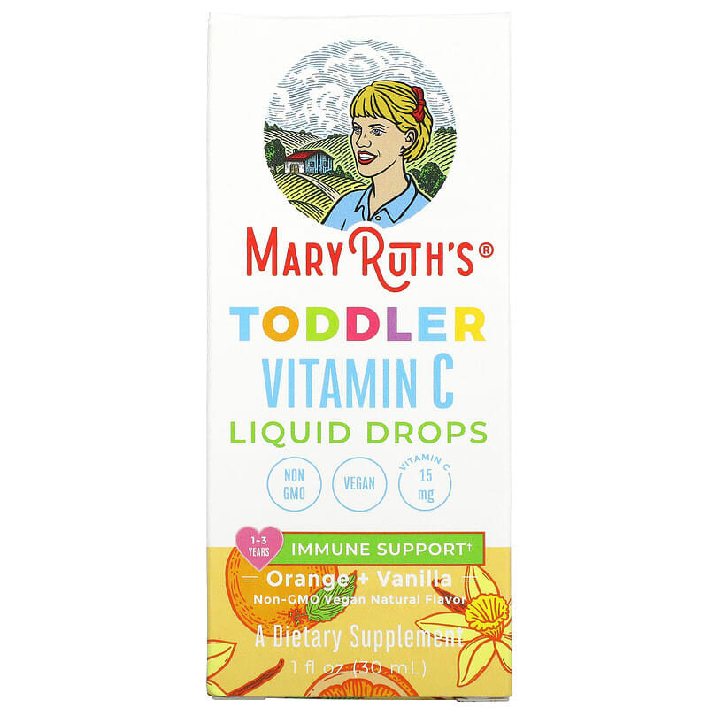 MaryRuth Organics Toddler Vitamin C Liquid Drops 1-3 Years Orange + Vanilla 1 fl oz (30 ml) 8 Thực phẩm chức năng MaryRuth Organics Toddler Vitamin C Liquid Drops 1-3 Years Orange + Vanilla 1 fl oz (30 ml) 850018471312