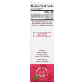 Thực phẩm bổ sung MaryRuth Organics Vegan B Complex Liquid Drops Tart Cherry 1 fl oz (30 ml) 856645008136