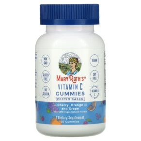 Thực phẩm chức năng MaryRuth Organics Vitamin C Gummies Cherry Orange and Grape 125 mg 60 Gummies 861365000490