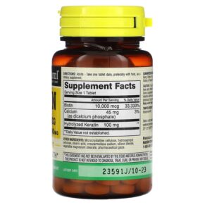 Mason Natural Biotin Plus Keratin 10.000 mcg 60 Tablets 3 Thực phẩm bổ sung Mason Natural Biotin Plus Keratin 10.000 mcg 60 Tablets 311845176554